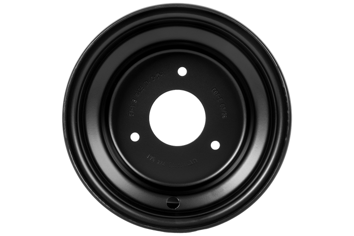 Ζάντα UNITRAILER από χάλυβα μαύρη 4.5ATx7" 3x90 ET:-1.8