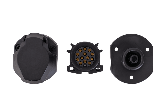 Υποδοχή UNITRAILER 13 PIN για κοτσαδόρο τρέιλερ με ελαστικό κάλυμμα