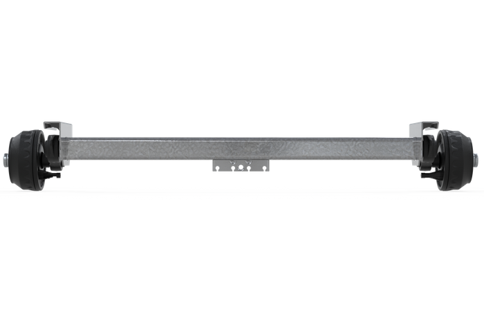 KNOTT VGB15 άξονας φρένων για ρυμουλκούμενο / ρυμουλκούμενο 1500kg 1850mm 2300mm 5x112