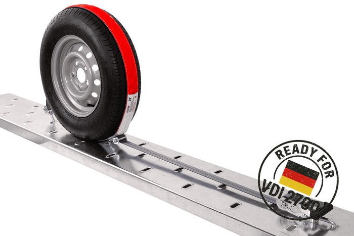 Ιμάντας μεταφοράς ρυμούλκησης HEFFA CARLINE 130, ιμάντας ασφάλισης τροχού 2,8m/35mm/3t VDI 2700