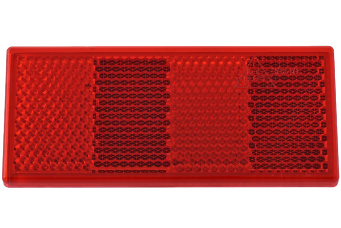 Κόκκινος ανακλαστήρας 90x40 mm με αυτοκόλλητη ταινία