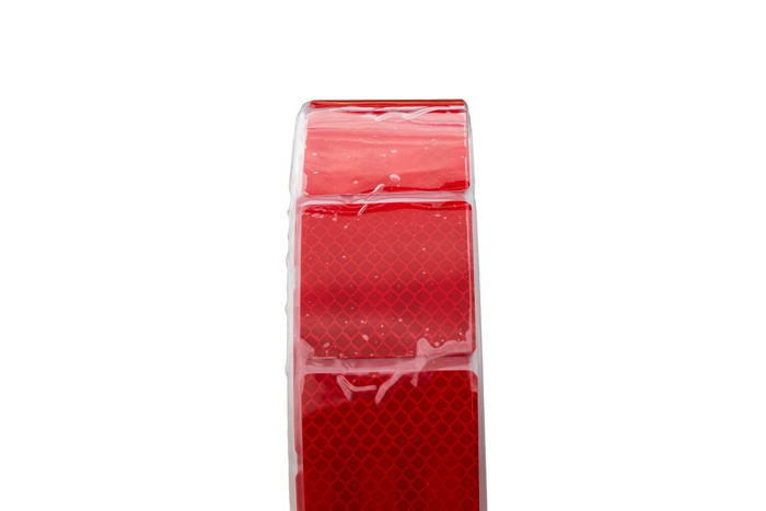 Κόκκινη ανακλαστική ταινία περιγράμματος σε τμήματα - 1 μέτρο