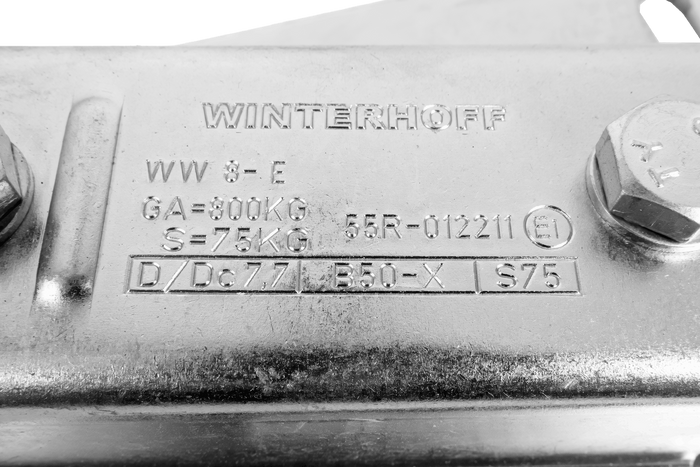 Προσαρμογέας σφαιρικού κοτσαδόρου WINTERHOFF WW 8-G+V για ρυμουλκούμενο 800kg με ράβδο έλξης τύπου V