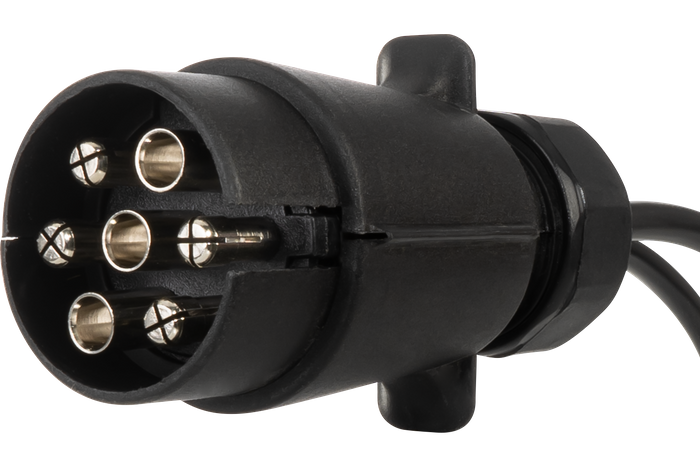 MANTES ηλεκτρική εγκατάσταση πλεξούδα τρέιλερ 4,7 m 7 PIN μπαγιονέτες βύσματος 2x 5 PIN + 2x 2 PIN