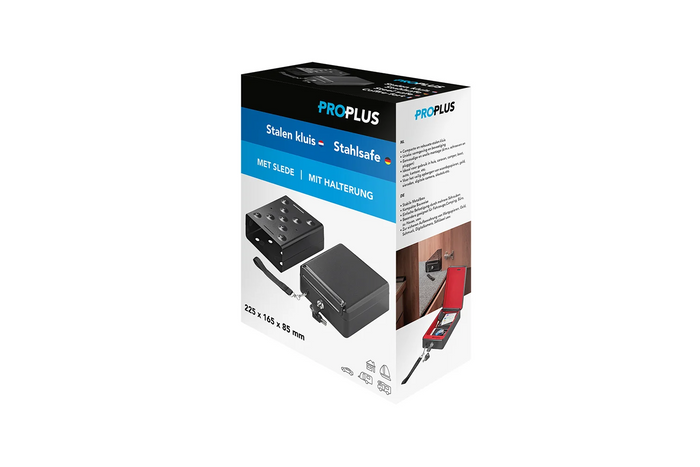 Φορητό χρηματοκιβώτιο με κλειδί ProPlus 540250 225x165x85mm