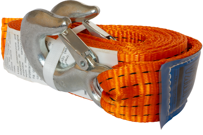 Σχοινί ρυμούλκησης με γάντζους Ιμάντας ρυμούλκησης UNITRAILER 4,5m/50mm/5t πορτοκαλί