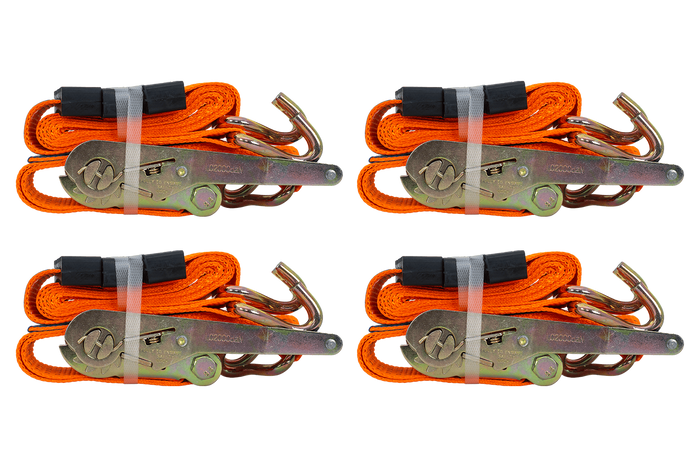 Σετ τεσσάρων ιμάντων μεταφοράς 3 σημείων με εντατήρα για ρυμουλκούμενο UNITRAILER 3m/50mm/4t