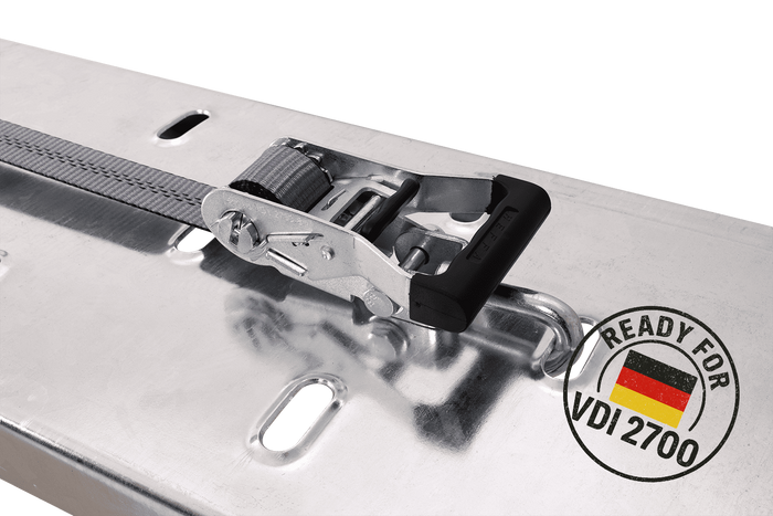 Ιμάντας μεταφοράς ρυμούλκησης HEFFA CARLINE 130, ιμάντας ασφάλισης τροχού 2,8m/35mm/3t VDI 2700