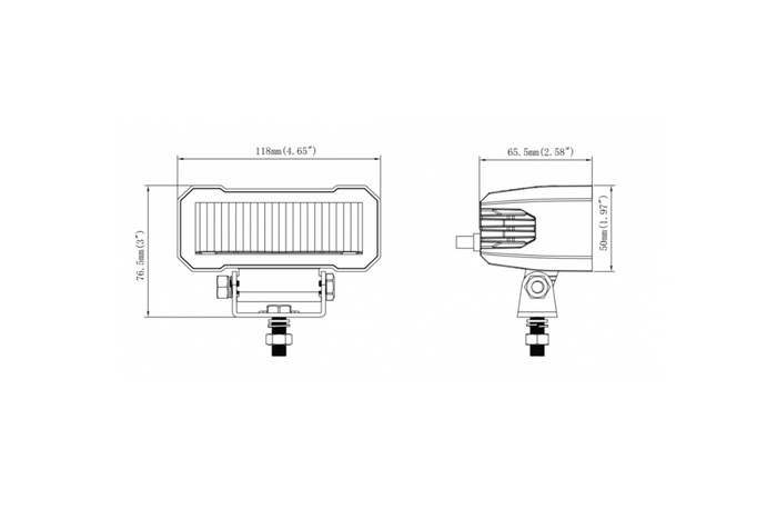 Ανακλαστήρας λάμπας εργασίας LED KAMAR L3420 2xLED 1750lm