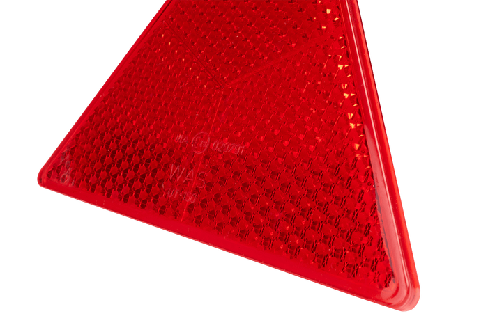 Κόκκινο προειδοποιητικό τρίγωνο WAŚ ανακλαστικό φως