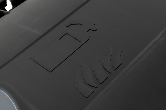 Κουτί πυροσβεστήρα 9/12kg DAKEN 82511 STRIKE 707x322x239mm μαύρο