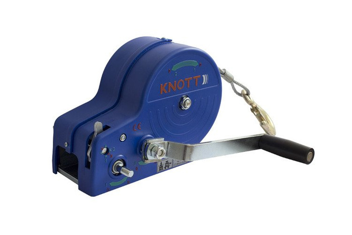 Βαρούλκο 1135 kg Knott με καλώδιο, μπλε περίβλημα