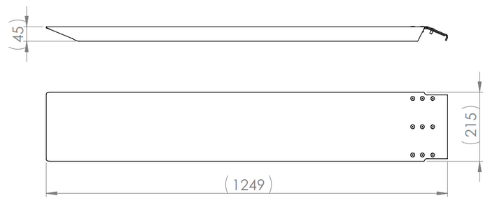 Ράμπες αλουμινίου Unitrailer UNI L1250 ALU - σετ 2 τεμαχίων