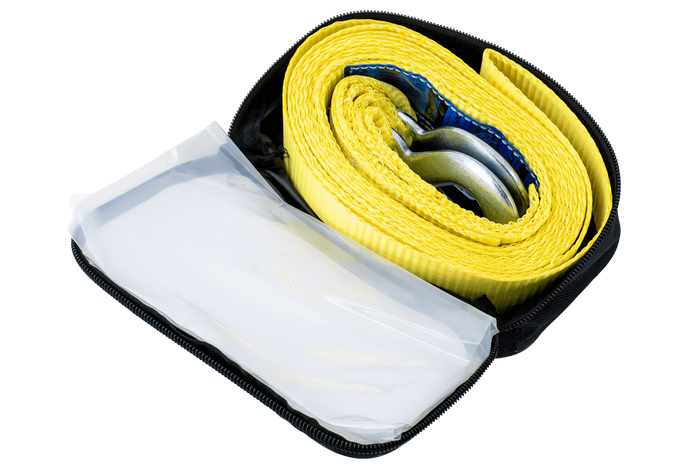 Σχοινί ρυμούλκησης με γάντζους Ιμάντας ρυμούλκησης UNITRAILER 4,5m/50mm/3t κίτρινο