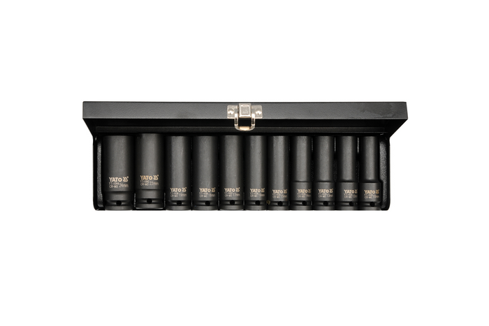 YATO YT-1054 μακριά καρυδάκια κρούσης 1/2" 11 τεμάχια.