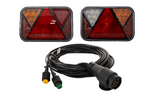 Πίσω φώτα LED FRISTOM FT-270 + πλεξούδα MANTES 7m 13 PIN