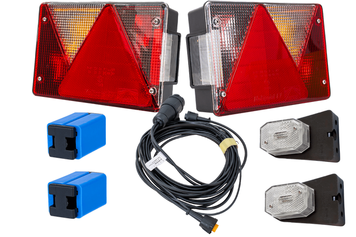Σετ φώτων: ASPÖCK MULTIPOINT IV πίσω φώτα + ASPÖCK FLEXIPOINT I πλαϊνά φώτα + MANTES 4,4m 13-PIN λουρί