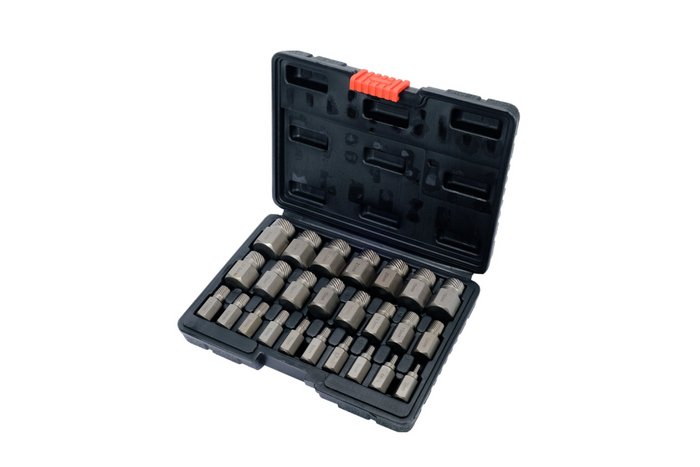 Εξολκείς βιδών για κατεστραμμένες εσωτερικές βίδες YATO YT-06034 3-23mm 25 τεμάχια.