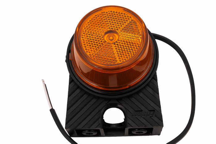 FRISTOM FT-059 πορτοκαλί φανός σήμανσης LED γενικής χρήσης με γωνιακή βάση