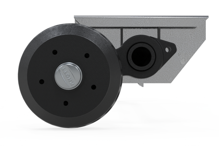 KNOTT VGB15 άξονας φρένων για ρυμουλκούμενο / ρυμουλκούμενο 1500kg 1850mm 2300mm 5x112