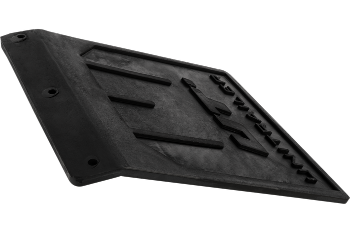 Σετ UNITRAILER λαστιχένια πτερύγια λάσπης, λυγισμένα καλύμματα φτερών 185/233 mm