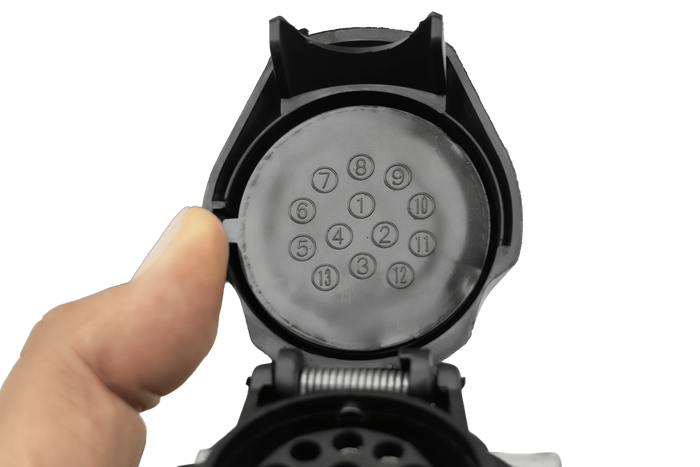 Ηλεκτρική εγκατάσταση MANTES, καλωδίωση ρυμούλκας σκάφους 9,57m, βύσμα 13 ακροδεκτών, 2 ξιφολόγχες 5 ακροδεκτών