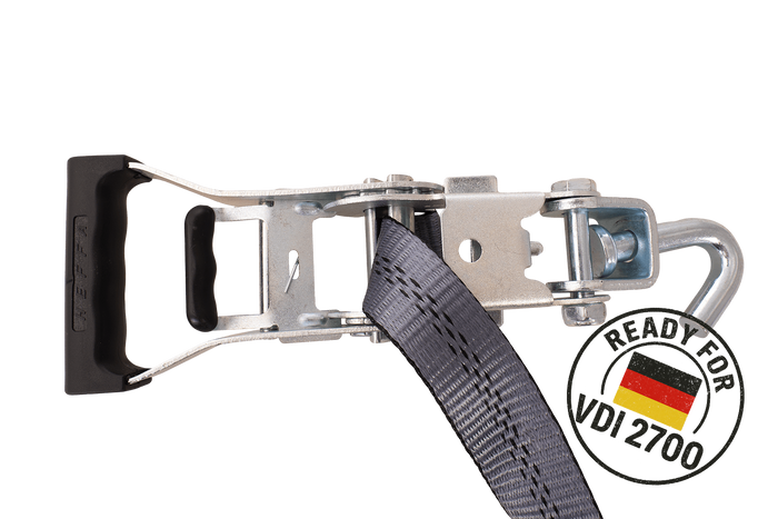 Ιμάντας μεταφοράς ρυμούλκησης HEFFA CARLINE 130, ιμάντας ασφάλισης τροχού 2,8m/35mm/3t VDI 2700