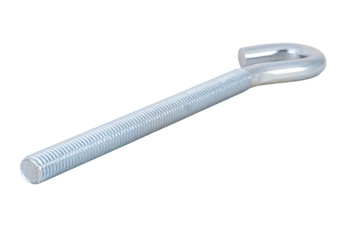 Γάντζος κατασκευής DROMET HZ M8x140 με ανοιχτό άκρο (λυγισμένο)