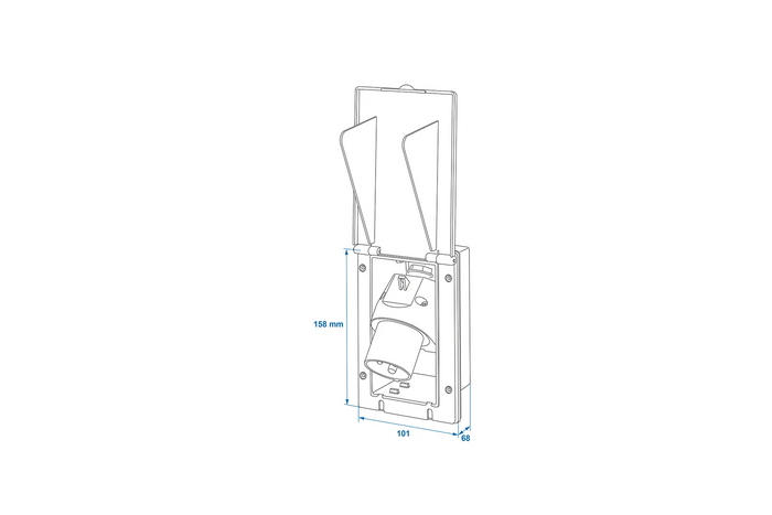 CEE ProPlus 373505 εξωτερική πρίζα τοίχου 160×100mm