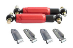 Σετ: 2x AL-KO Octagon αμορτισέρ κόκκινο 1800-3500 kg + 2x σετ στηριγμάτων AL-KO