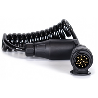 KAMAR E1384-A σπιράλ ηλεκτρικό καλώδιο 1,5m 12V βύσμα/πρίζα 13 ακροδεκτών