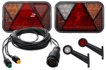 Σετ φώτων: FRISTOM LED πίσω φώτα + HORPOL LED πλαϊνά φώτα σήμανσης + MANTES 5,5 m 13-PIN λουρί