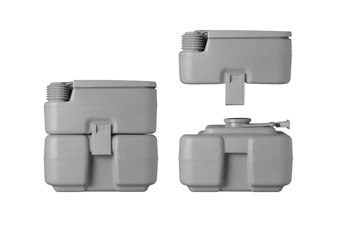 ProPlus 370415V01CR Φορητή Τουαλέτα Κάμπινγκ Γκρι 10L/20L