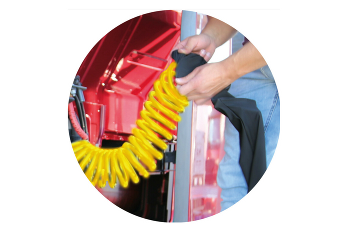 LAMPA Truck-Tights σπιράλ κάλυμμα καλωδίου 97172 εύκαμπτο μανίκι μπλε 220cm διάμετρος 11cm