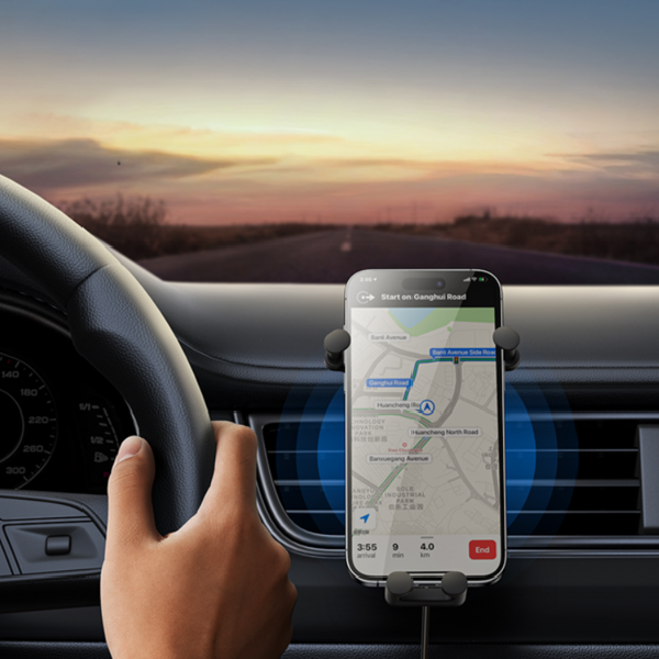 Βάση αυτοκινήτου BASEUS Stable Gravitional με ασύρματη φόρτιση Qi 15W για τον αεραγωγό