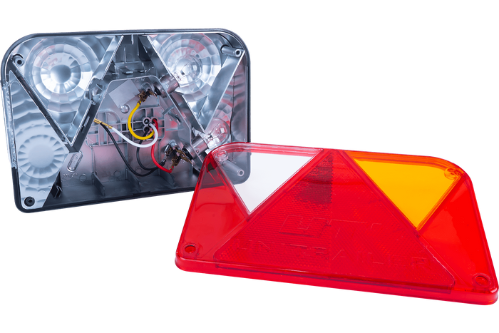 Σετ φώτων: Πίσω φώτα DOBPLAST DPT35 + πλευρικά φώτα σήμανσης ASPÖCK FLEXIPOINT I + καλωδίωση MANTES 4,5m 7PIN