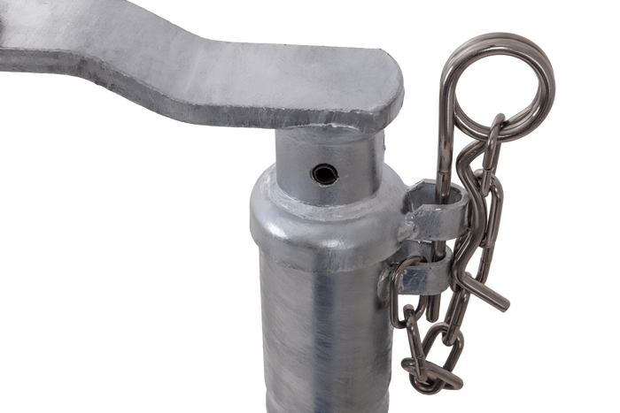 Τροχός jockey KNOTT TK48, κυματοειδής σωλήνας, 300kg, 48mm, 700-940mm