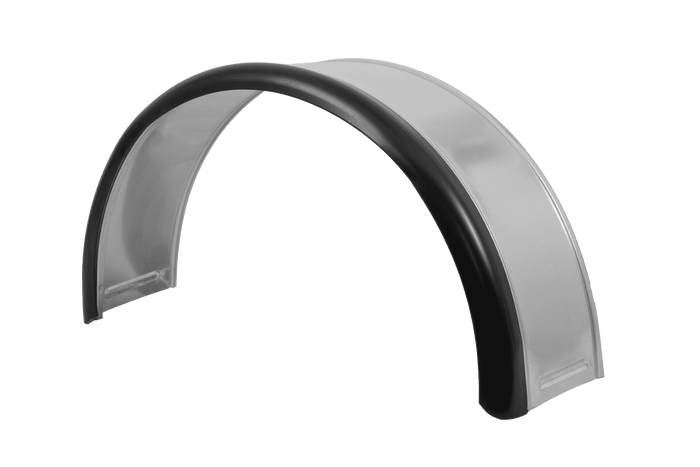 Φτερό τρέιλερ 13-15" DOMAR DK7110 θόλος τροχού 820/240mm μεταλλικός με λαστιχένια άκρη