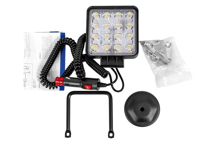 Λάμπα εργασίας LED με ανακλαστήρα TT TECHNOLOGY TT.13208M 16xLED 3400lm με μαγνήτη