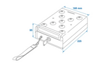 Φορητό χρηματοκιβώτιο με κλειδί ProPlus 540250 225x165x85mm
