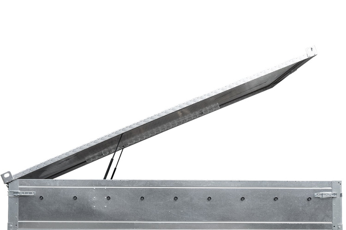 UNITRAILER GARDEN TRAILER 264 KIPP κάλυμμα τρέιλερ με κυλίνδρους / κλειδαριά με κλειδί