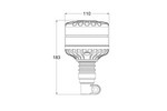 Προειδοποιητική λάμπα LED KAMAR X-SPIDER 1 flex, πορτοκαλί φως που αναβοσβήνει