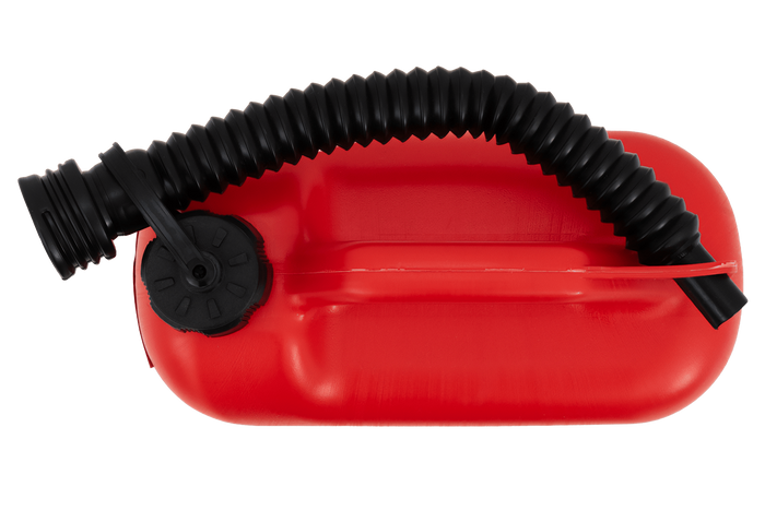 Πλαστικό δοχείο HERMON 5L με χωνί, κόκκινο