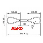 AL-KO κορδόνι σχισίματος έκτακτης ανάγκης για ελαφριά τρέιλερ 750 κιλών