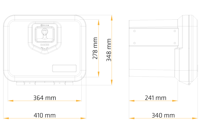 DAKEN 81000 WELVET εργαλειοθήκη 410x348x340mm 28,8l