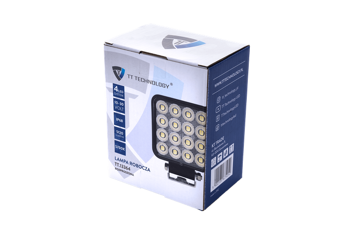 Λάμπα εργασίας LED ανακλαστήρας TT TECHNOLOGY TT.13364 64xLED 5120 Lm τετράγωνη