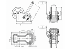 Βαρούλκο 1150 kg Knott με μπλε περίβλημα ζώνης