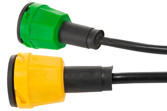 MANTES ηλεκτρική εγκατάσταση πλεξούδα τρέιλερ 4,7 m 7 PIN μπαγιονέτες βύσματος 2x 5 PIN + 2x 2 PIN