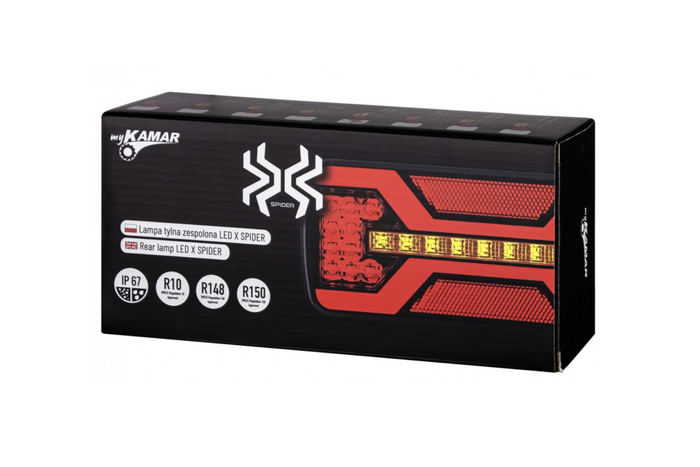 KAMAR X-SPIDER L2431 πίσω φανάρι μπαγιονέτ 5 ακίδων 6 λειτουργίες δεξιά