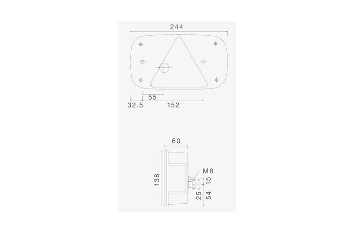 ASPÖCK MULTIPOINT III πίσω φανάρι μπαγιονέτ 5PIN 6 λειτουργίες αριστερά